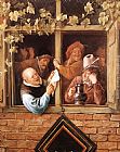 Jan Steen Rhetoricians at a Window painting